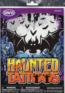 Grande pochette de tatouages Halloween chauve souris  tattoos