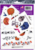 Grande pochette de tatouages Halloween chauve souris  tattoos