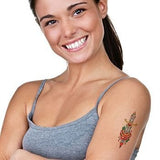 tattoo dague fleurie