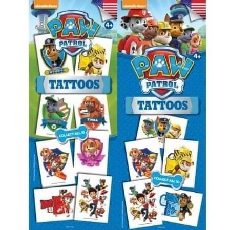 Pochette de tatouages temporaires Pat Patrouille