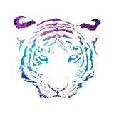 Metallic coloured tiger temporary tattoo 5cm