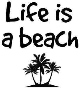 Tatouage temporaire Life is a beach