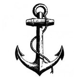 Tatouage old school ancre marine