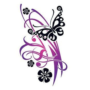 Tatouage floral violet