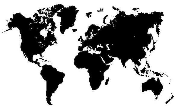 Tatouage temporaire planisphère carte du monde