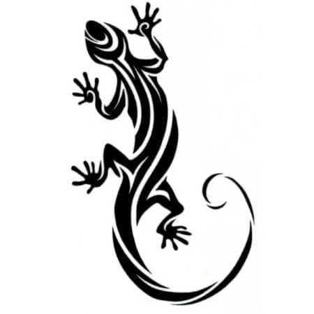 Tatouage temporaire salamandre maori