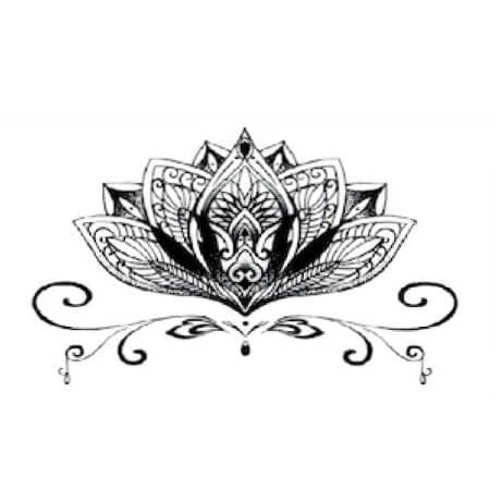 Tatouage temporaire fleur de lotus