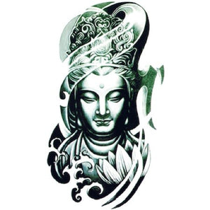 Très grand tatouage bouddha hindou tattoo 21cm