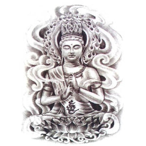 Grand tatouage temporaire bouddha