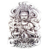 Grand tatouage temporaire bouddha