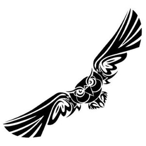 Tatouage temporaire hibou maori tribal
