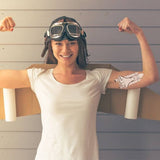 Spaceship temporary tattoo 13cm