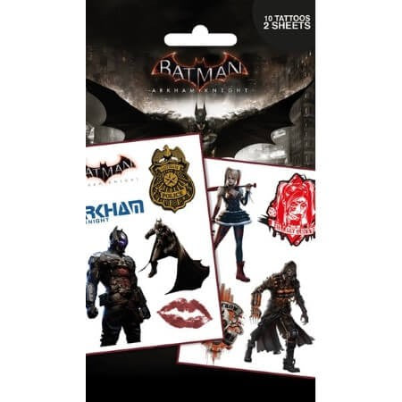 Batman Arkham Knight temporary tattoo pack