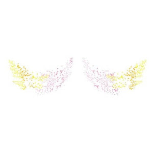 Purple fake freckles temporary tattoo 17cm
