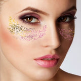 Purple fake freckles temporary tattoo 17cm