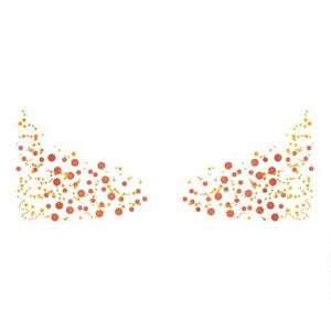 Bronze fake freckles temporary tattoo 17cm