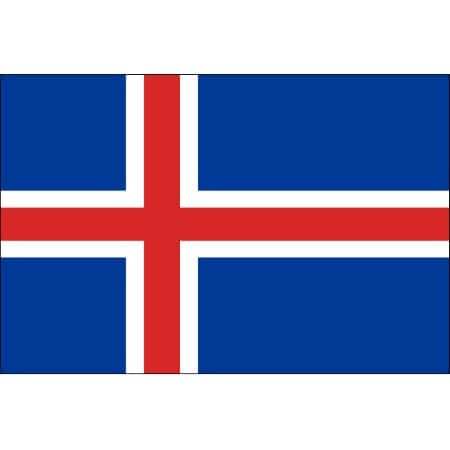 Tatouage éphémère drapeau Islande
