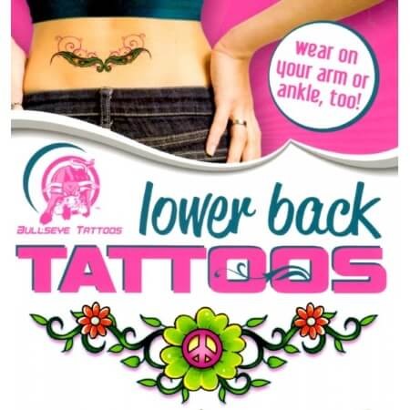 Pack of assorted lower Back fake tattoos