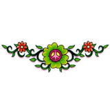 Tatouage bas du dos peace and love