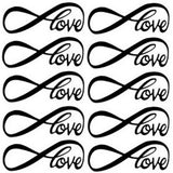 10 tatouages temporaires infinite love
