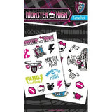 Pack de tatouages temporaires Monster High tattoo
