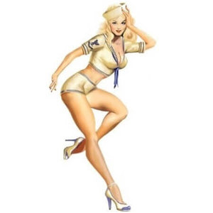 Tatouage temporaire pin up marine