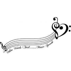 Tatouage temporaire partition musicale
