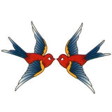Tatouage temporaire hirondelles love birds