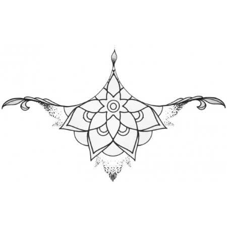 Tatouage underboob tattoo