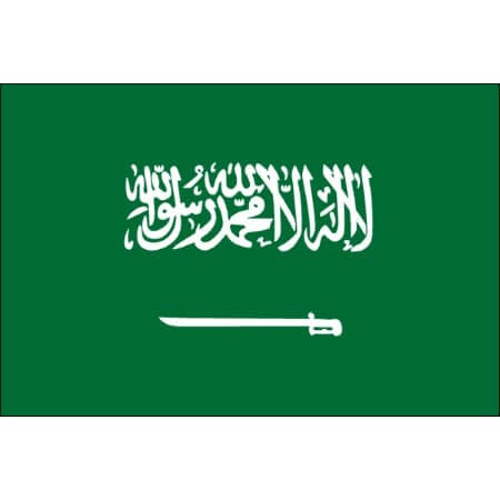Drapeau Arabie Saoudite en faux tatouage