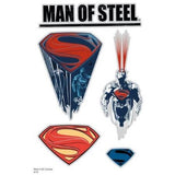 Superman of steel temporary tattoo pack