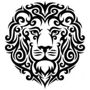 Tatouage temporaire tête de lion