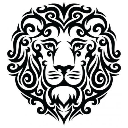 Tatouage temporaire Majestic lion tattoo 7cm
