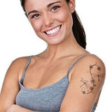 Tattoo libellules et fleurs
