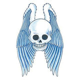 Tatouage crânes et ailes d'ange tattoo 9cm