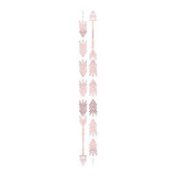 Pink golden arrows temporary tattoo 16cm