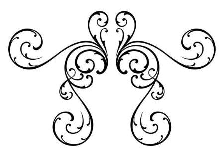Tatouage sternum Underboob arabesques Tattoo 12,5cm