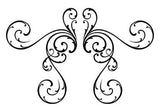 Tatouage sternum Underboob arabesques Tattoo 12,5cm