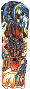 Très grand tatouage temporaire dragon