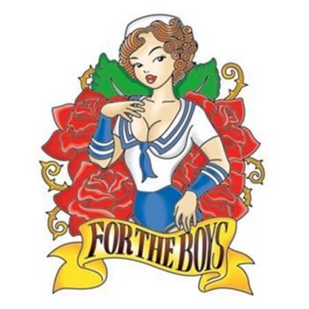 Pin up for the boys temporary tattoo 7cm