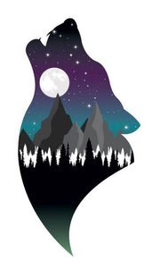 Tatouage temporaire loup Alaska tattoo 10cm