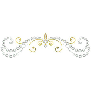 Tatouage underboob or et diamants
