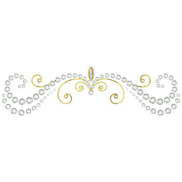 Tatouage underboob or et diamants
