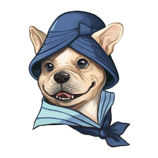 Tatouage temporaire chien chic tattoo 7,5cm