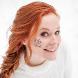 "Baby it's cold outside" temporary tattoo 7cm
