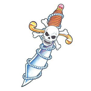 Tatouage éphémère poignard de pirate tattoo 9cm