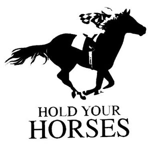 Racehorse temporary tattoo 5cm