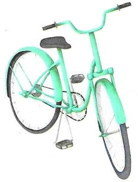 Vintage bike temporary tattoo 5cm