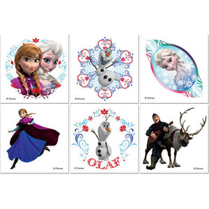 6 tatouages temporaires La Reine des Neiges