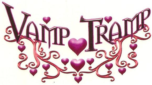Vamp tramp Vampire Trash temporary tattoo 10cm